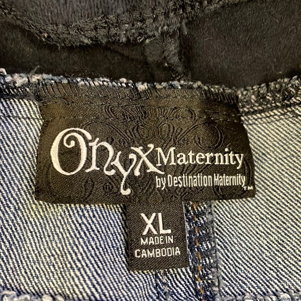 Onyx stretch flare leg maternity jeans in size XL - Picture 4 of 6